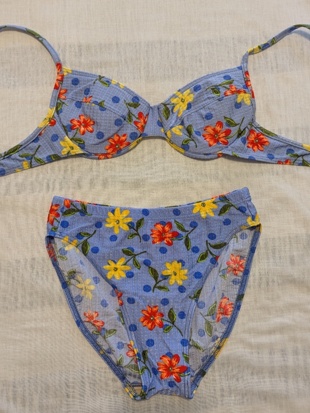 90's Flowery Bikini